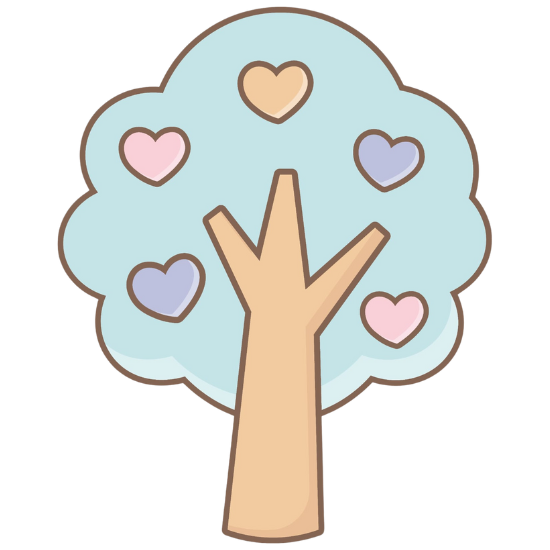 Árvore de corações